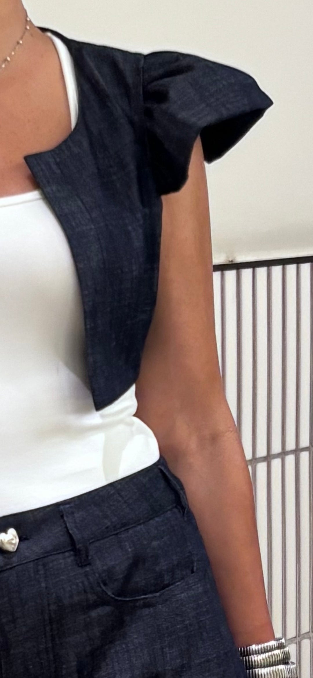 Mica Denim Top